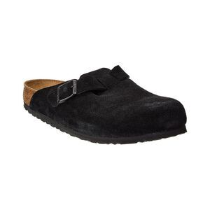 Birkenstock Boston Bs Suede Clog, Black